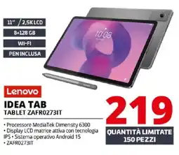 Comet Lenovo IDEA TAB TABLET ZAFR0273IT offerta