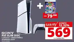 Comet Sony ps5 slim disc console + dragonball offerta