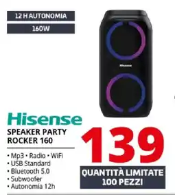 Comet Hisense SPEAKER PARTY ROCKER 160 offerta