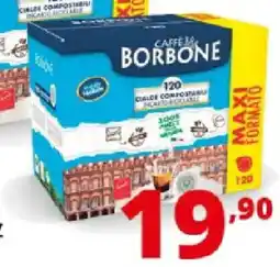 Comet Caffè borbone confezione cialde 120pz nobile offerta