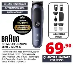 Comet BRAUN KIT MULTIFUNZIONE SERIE 7 A107540 offerta