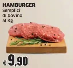 Sigma HAMBURGER Semplici di bovino offerta