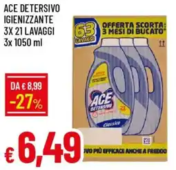 Galassia Ace detersivo igienizzante offerta