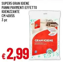 Galassia Super5 gran igiene panni pavimenti effetto igienizzante offerta