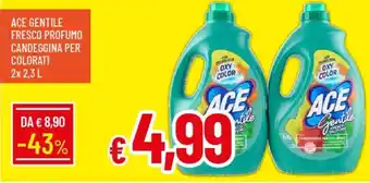Galassia Ace gentile fresco profumo candeggina per colorati offerta