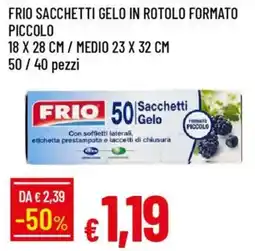 Galassia Frio sacchetti gelo in rotolo formato piccolo offerta