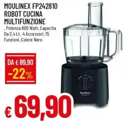 Galassia MOULINEX FP242810 ROBOT CUCINA MULTIFUNZIONE offerta