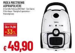 Galassia MIDEA MBC1780WB ASPIRAPOLVERE offerta