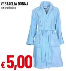 Galassia Vestaglia donna in coral fleece offerta