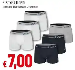 Galassia 3 boxer uomo in cotone elasticizzato jeckerson offerta