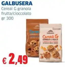 Sigma GALBUSERA Cereal G granola frutta/cioccolato offerta