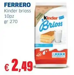 Sigma FERRERO Kinder brioss 10pz offerta