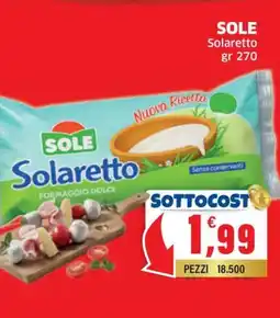 Sigma SOLE Solaretto offerta