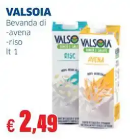 Sigma VALSOIA Bevanda di -avena -riso offerta