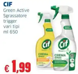 Sigma CIF Green Active Sgrassatore trigger offerta