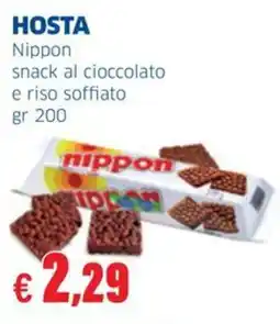 Sigma HOSTA Nippon snack al cioccolato e riso soffiato offerta