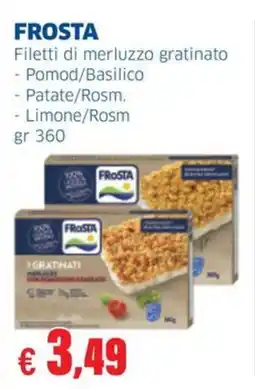 Sigma FROSTA Filetti di merluzzo gratinato offerta