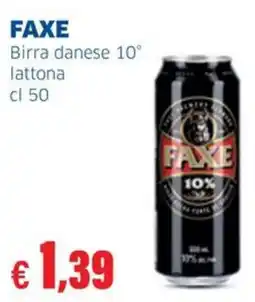 Sigma FAXE Birra danese 10° lattona offerta