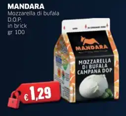 Sigma MANDARA Mozzarella di bufala D.O.P. in brick offerta