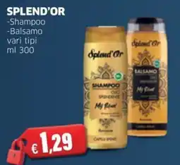 Sigma SPLEND'OR -Shampoo -Balsamo offerta