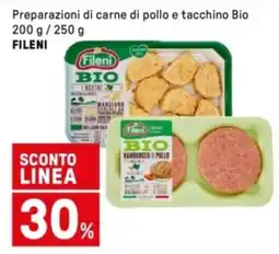 Iper La Grande Preparazioni di carne di pollo e tacchino Bio FILENI offerta