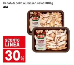 Iper La Grande Kebab di pollo o Chicken salad AIA offerta