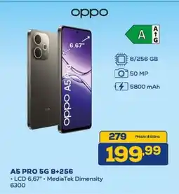 Euronics oppo A5 PRO 5G 8+256 offerta