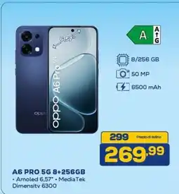 Euronics oppo A6 PRO 5G 8+256GB offerta