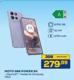 Euronics motorola MOTO G86 POWER 5G offerta