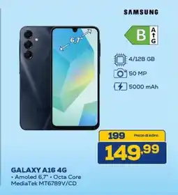 Euronics SAMSUNG GALAXY A16 4G offerta