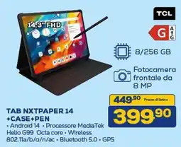 Euronics TCL TAB NXTPAPER 14 +CASE+PEN offerta