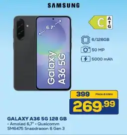 Euronics SAMSUNG GALAXY A36 5G 128 GB offerta