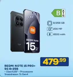 Euronics REDMI NOTE 15 PRO+ 5G 8+256 offerta