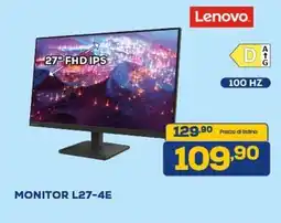 Euronics Lenovo MONITOR L27-4E offerta