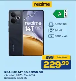 Euronics REALME 14T 5G 8/256 GB offerta