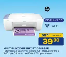 Euronics hp MULTIFUNZIONE INKJET DJ2822E offerta