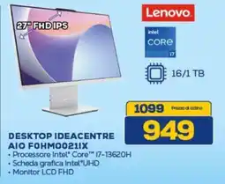 Euronics Lenovo DESKTOP IDEACENTRE AIO FOHMO0211X Processore Intel® Core™ 17-13620H offerta