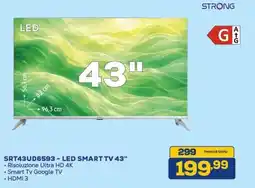 Euronics STRONG SRT43UD6593 - LED SMART TV 43" offerta