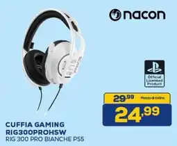 Euronics nacon CUFFIA GAMING RIG300PROHSW offerta