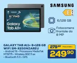 Euronics SAMSUNG GALAXY TAB A11+ 6+128 GB WIFI SM-X230NZAREU offerta