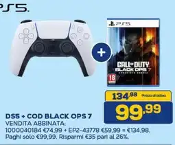 Euronics PS5 DS5+ COD BLACK OPS 7 offerta