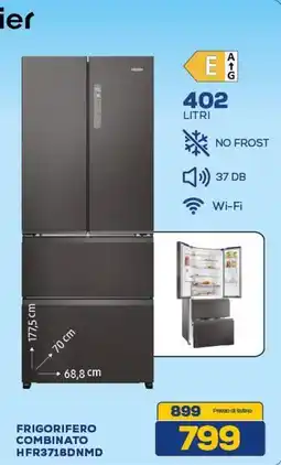 Euronics Haier FRIGORIFERO COMBINATO HFR3718DNMD offerta