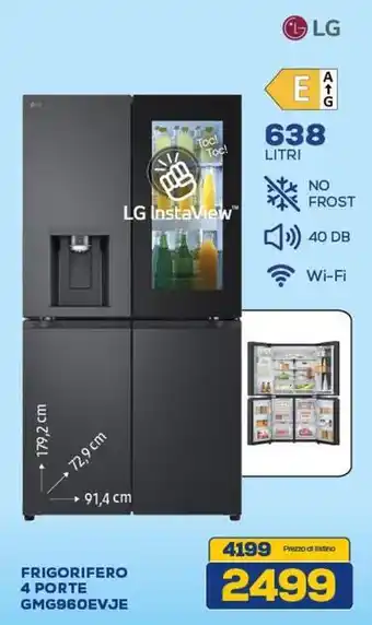 LG FRIGORIFERO 4 PORTE GMG960EVJE