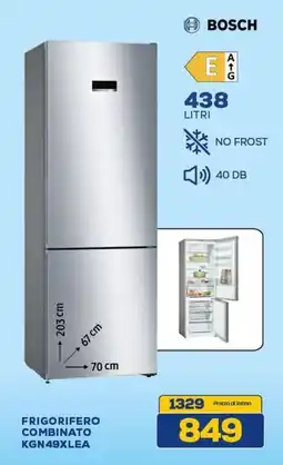 Euronics BOSCH FRIGORIFERO COMBINATO KGN49XLEA offerta