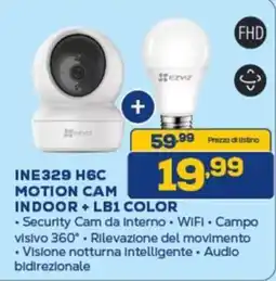 Euronics EZVIZ INE329 H6C MOTION CAM INDOOR +LB1 COLOR offerta