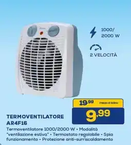 Euronics Ardes TERMOVENTILATORE AR4F16 offerta