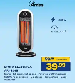 Euronics Ardes STUFA ELETTRICA AR4B01B offerta