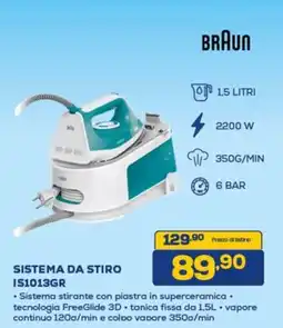 Euronics BRAUN SISTEMA DA STIRO IS1013GR offerta
