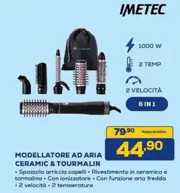 Euronics Imetec modellatore ad aria ceramic & tourmalin offerta