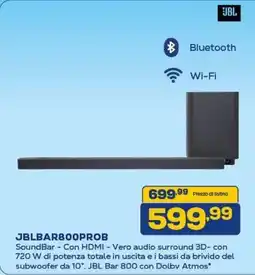 Euronics JBL JBLBAR800PROB offerta